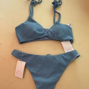 DIPPIN DAISYS BRAND NEW MEDIUM BLUE BIKINI